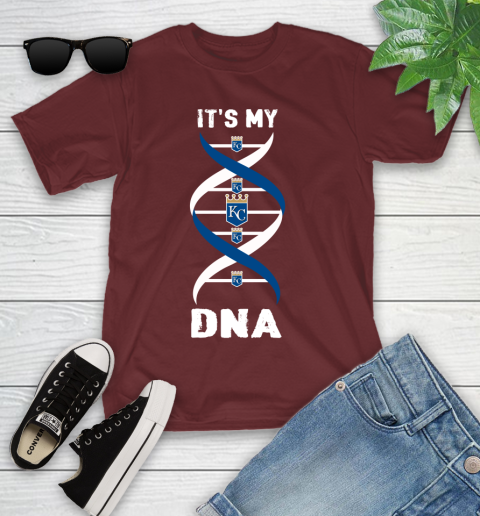 Kansas City Royals MLB Baseball It's My DNA Sports Youth T-Shirt 14