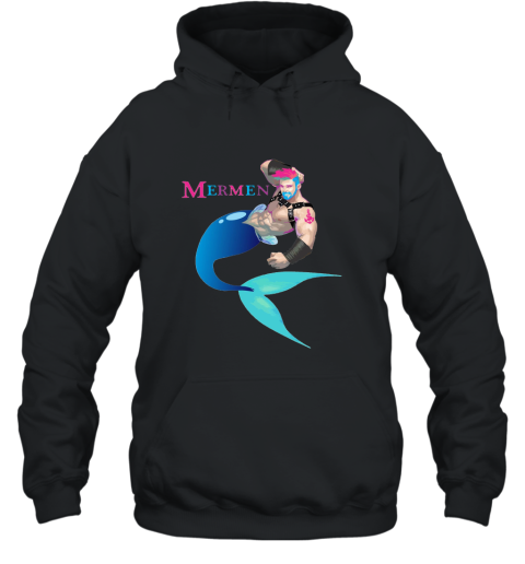 Merman Gay Cruise T Shirts for Men Beaches Boats and Bros Hooded