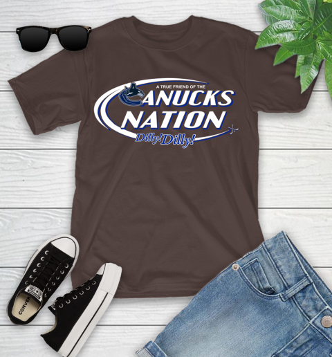 NHL A True Friend Of The Vancouver Canucks Dilly Dilly Hockey Sports Youth T-Shirt 7