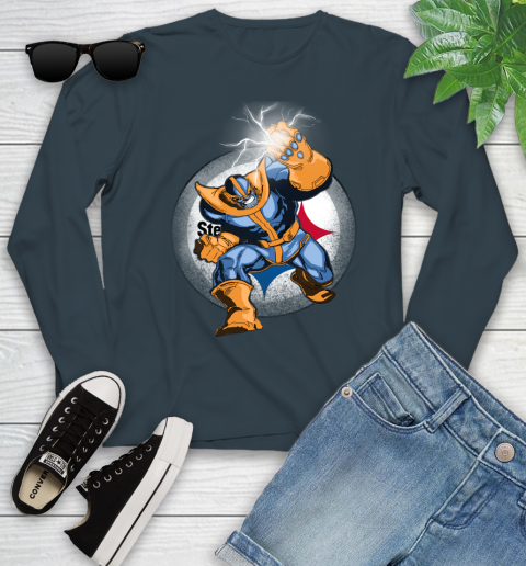Pittsburgh Steelers NFL Football Thanos Avengers Infinity War Marvel Youth Long Sleeve 9