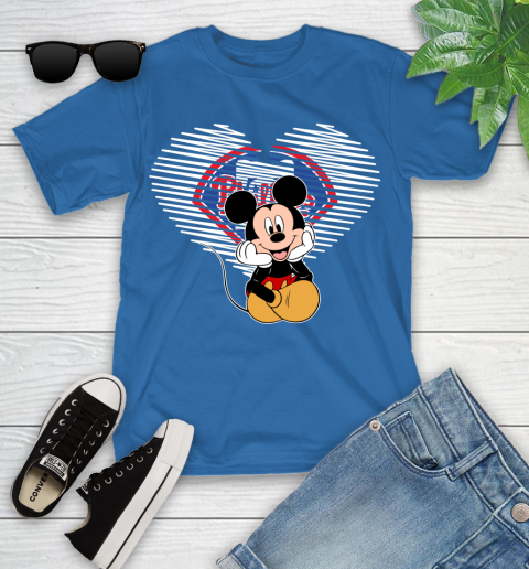 MLB Philadelphia Phillies The Heart Mickey Mouse Disney Baseball T Shirt_000 Youth T-Shirt 12