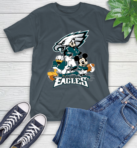 NFL Philadelphia Eagles Mickey Mouse Donald Duck Goofy Football Shirt T-Shirt 10