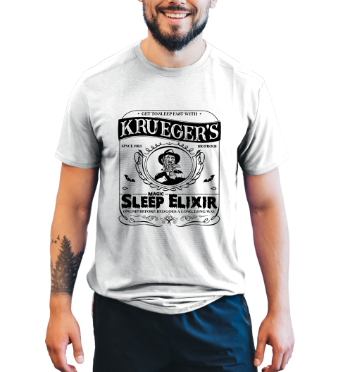 Nightmare On Elm Street T Shirt, Get To Sleep Fast With Krueger Tshirt, Freddy Krueger T Shirt, Halloween Gifts