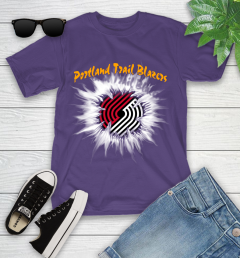 Portland Trail Blazers NBA Basketball Rip Sports Youth T-Shirt - Image 4