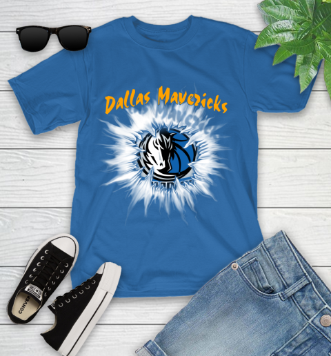 Dallas Mavericks NBA Basketball Rip Sports Youth T-Shirt 12