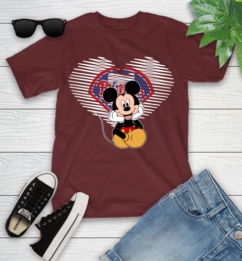 MLB Philadelphia Phillies The Heart Mickey Mouse Disney Baseball T Shirt_000 Youth T-Shirt 14