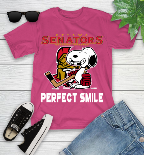 NHL New York Rangers Snoopy Perfect Smile The Peanuts Movie Hockey T Shirt Youth T-Shirt 11
