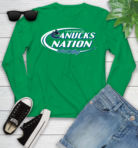 NHL A True Friend Of The Vancouver Canucks Dilly Dilly Hockey Sports Youth Long Sleeve 7