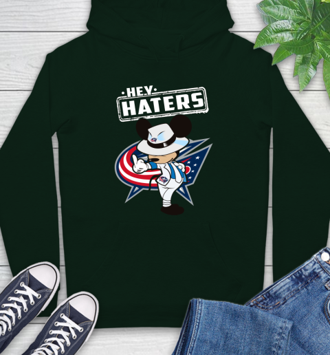 NHL Hey Haters Mickey Hockey Sports Columbus Blue Jackets Hoodie 12