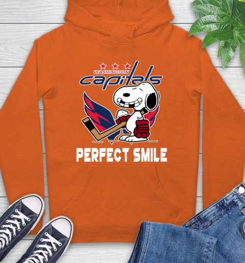 NHL Washington Capitals Snoopy Perfect Smile The Peanuts Movie Hockey T Shirt Hoodie 4