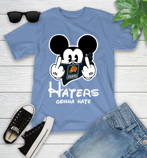 NBA Phoenix Suns Haters Gonna Hate Mickey Mouse Disney Basketball T Shirt Youth T-Shirt 15