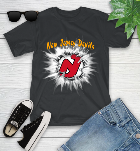 New Jersey Devils NHL Hockey Adoring Fan Rip Sports Youth T-Shirt