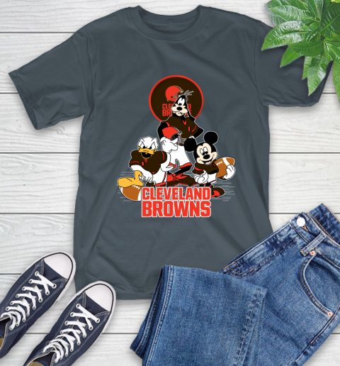 NFL Cleveland Browns Mickey Mouse Donald Duck Goofy Football Shirt T-Shirt 10