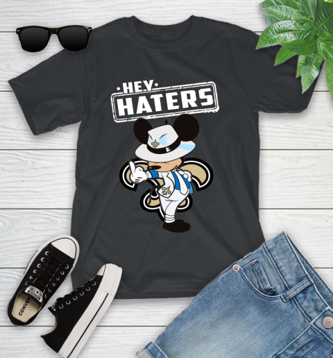 NFL Hey Haters Mickey Football Sports New Orleans Saints Youth T-Shirt