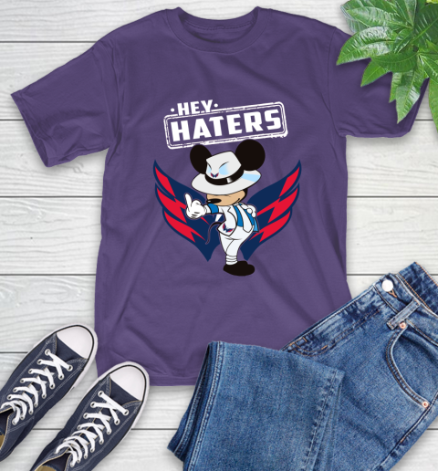 NHL Hey Haters Mickey Hockey Sports Washington Capitals T-Shirt 5