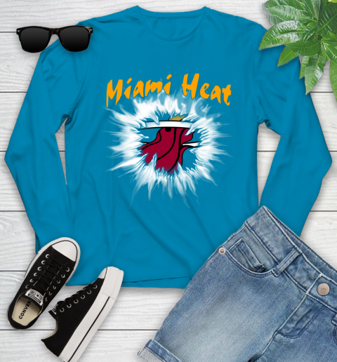 Miami Heat NBA Basketball Rip Sports Youth Long Sleeve 8