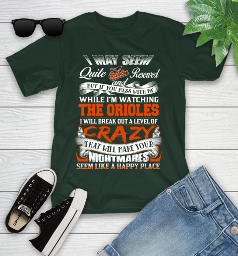 Baltimore Orioles MLB Baseball Don't Mess With Me While I'm Watching My Team Youth T-Shirt 5