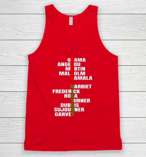 Obama Angelou Inspirational African Black History Month Tank Top 4