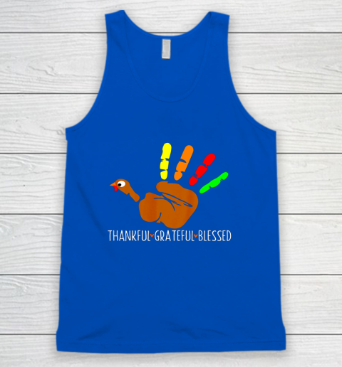 Thanksgiving Shirt Turkey Hand Print Funny Thanksgiving Day Tank Top 3