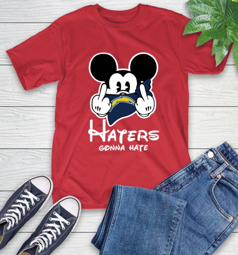 NFL Los Angeles Chargers Haters Gonna Hate Mickey Mouse Disney Football T Shirt T-Shirt 11