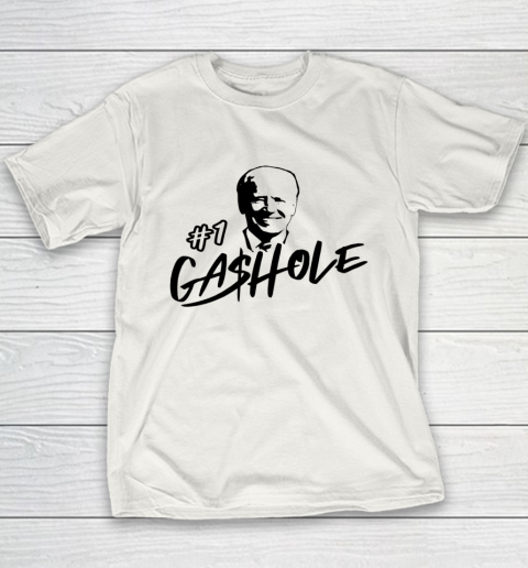 Gashole Biden Funny High Gas Price Gas Pump Anti Liberal Youth T-Shirt