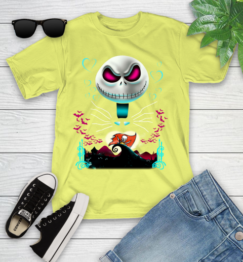 NFL Tampa Bay Buccaneers Jack Skellington Sally The Nightmare Before Christmas Football Youth T-Shirt 10