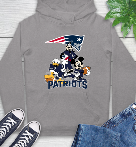 NFL New England Patriots Mickey Mouse Donald Duck Goofy Football Shirt Hoodie 6