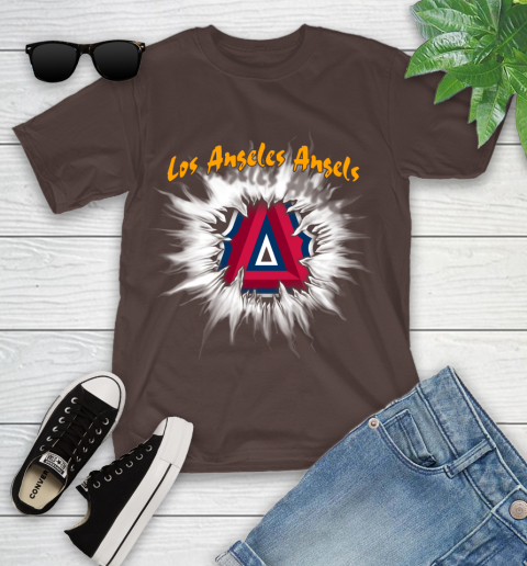 Los Angeles Angels MLB Baseball Adoring Fan Rip Sports Youth T-Shirt 7