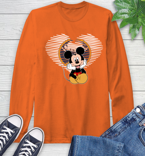 NHL Buffalo Sabres The Heart Mickey Mouse Disney Hockey Long Sleeve T-Shirt 4