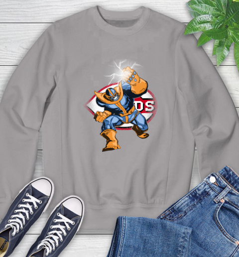 Cincinnati Reds MLB Baseball Thanos Avengers Infinity War Marvel Sweatshirt 5