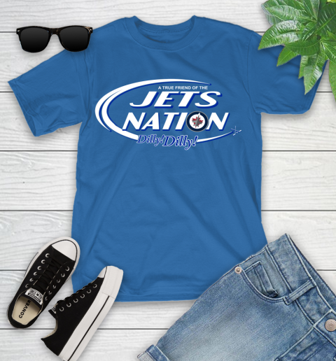 NHL A True Friend Of The Winnipeg Jets Dilly Dilly Hockey Sports Youth T-Shirt 12