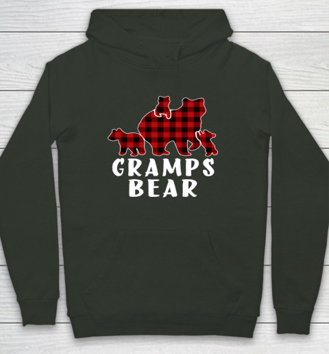 Gramps Bear 3 Cubs Shirt Christmas Mama Bear Plaid Pajama Hoodie Tee For Sports