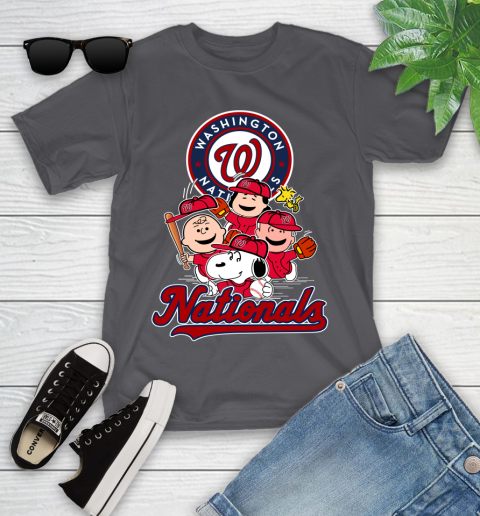 MLB Washington Nationals Snoopy Charlie Brown Woodstock The Peanuts Movie Baseball T Shirt_000 Youth T-Shirt 6