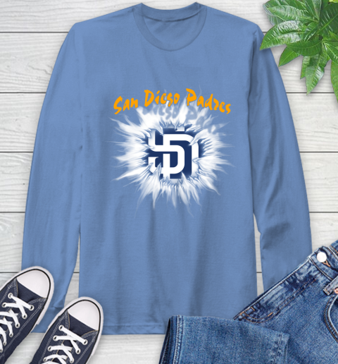 San Diego Padres MLB Baseball Adoring Fan Rip Sports Long Sleeve T-Shirt 12
