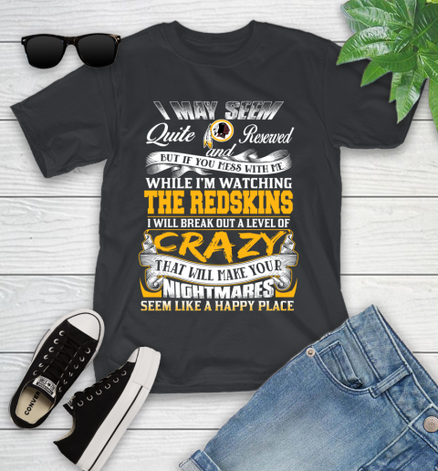 Washington Redskins NFL Football Don't Mess With Me While I'm Watching My Team Youth T-Shirt