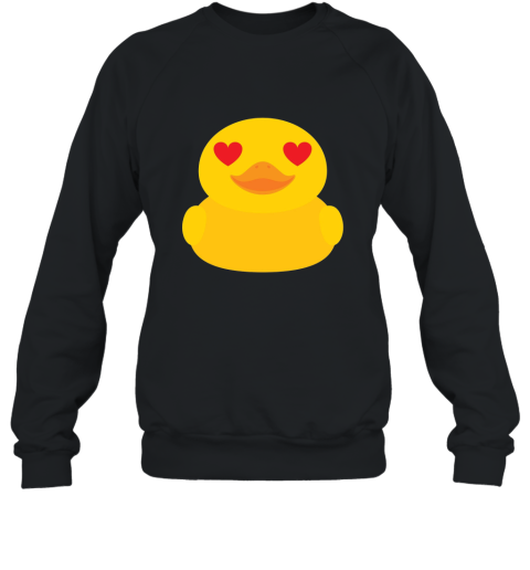 Rubber Duck Emoji Heart Love Eye Shirt T Shirt Duckling Tee Sweatshirt