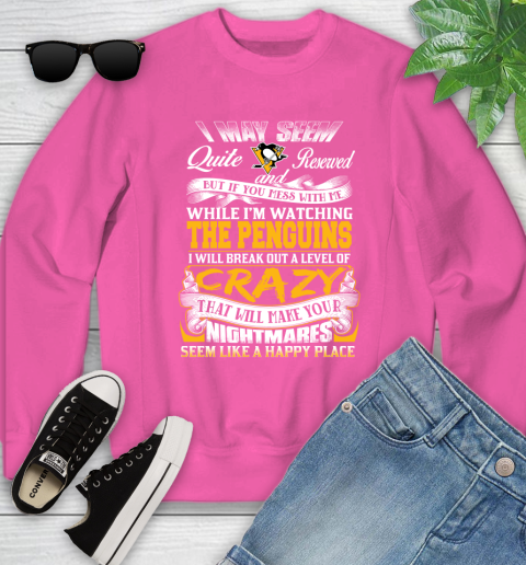 Pittsburgh Penguins NHL Hockey Don't Mess With Me While I'm Watching My Team Youth Sweatshirt 6