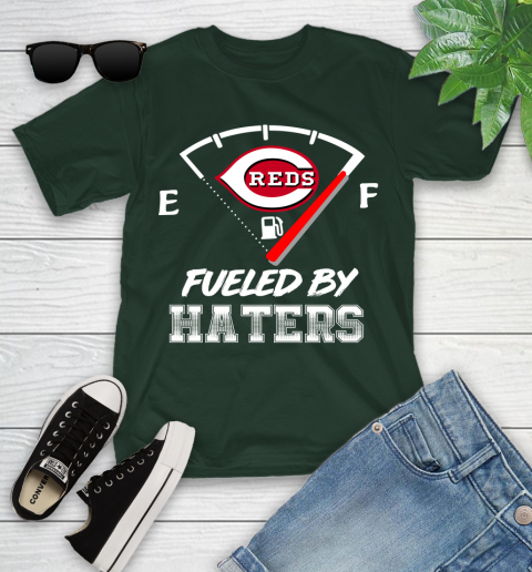 Cincinnati Reds MLB Baseball Fueled By Haters Sports Youth T-Shirt 5