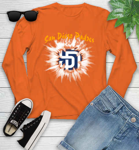 San Diego Padres MLB Baseball Adoring Fan Rip Sports Youth Long Sleeve 3
