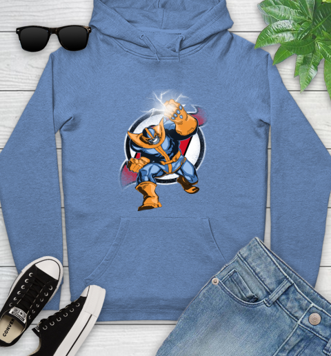 New Jersey Devils NHL Hockey Thanos Avengers Infinity War Marvel Youth Hoodie 13