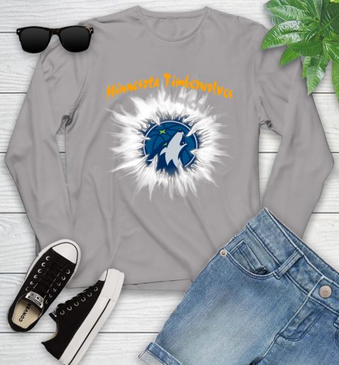 Minnesota Timberwolves NBA Basketball Rip Sports Youth Long Sleeve 5