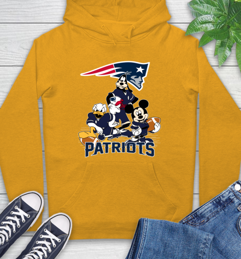 NFL New England Patriots Mickey Mouse Donald Duck Goofy Football Shirt Hoodie 2