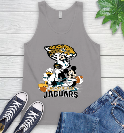 NFL Jacksonville Jaguars Mickey Mouse Donald Duck Goofy Football Shirt Tank Top 3