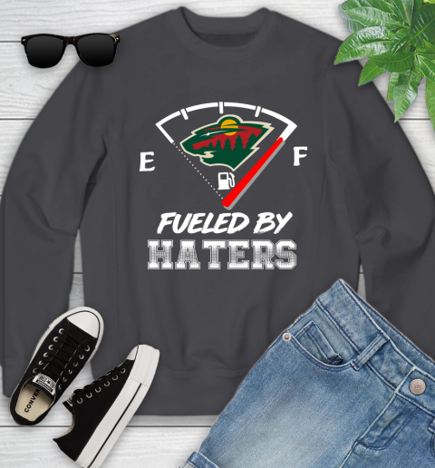 Minnesota Wild NHL Hockey Fueled By Haters Sports Youth Sweatshirt 5