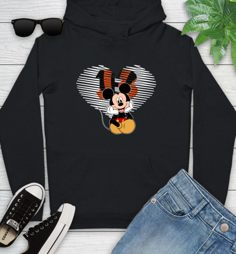 NFL Cincinnati Bengals The Heart Mickey Mouse Disney Football T Shirt_000 Youth Hoodie