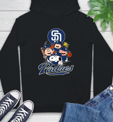 MLB San Diego Padres Snoopy Charlie Brown Woodstock The Peanuts Movie Baseball T Shirt_000 Hoodie
