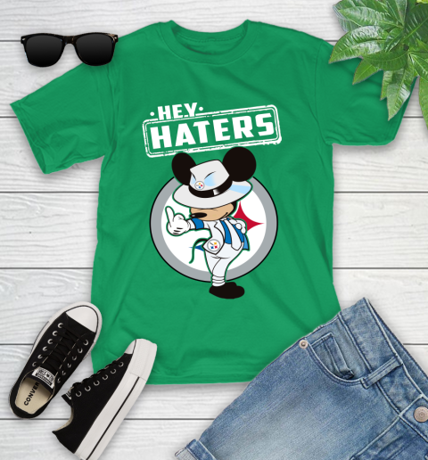 NFL Hey Haters Mickey Football Sports Pittsburgh Steelers Youth T-Shirt 8