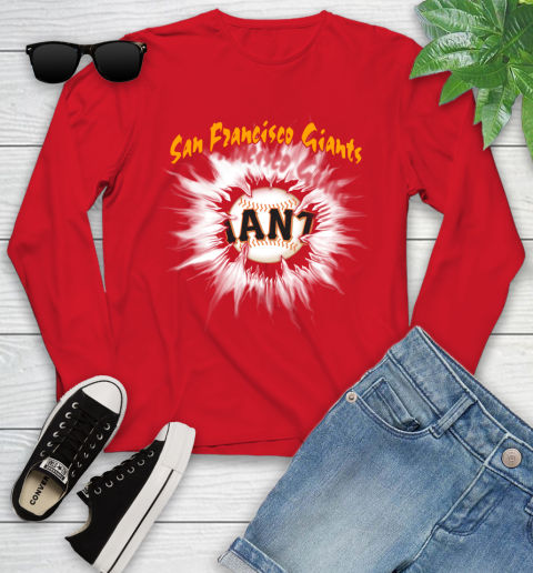 San Francisco Giants MLB Baseball Adoring Fan Rip Sports Youth Long Sleeve 11