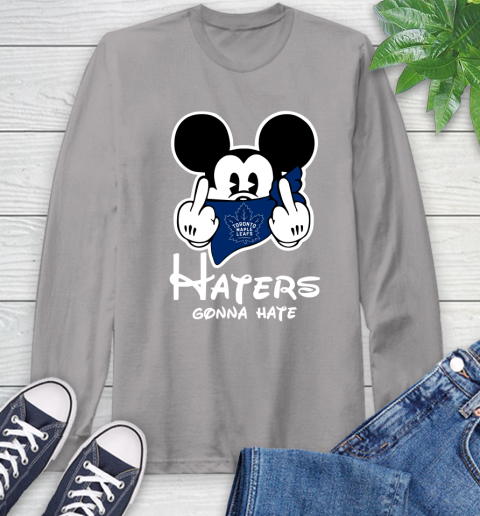 NHL Toronto Maple Leafs Haters Gonna Hate Mickey Mouse Disney Hockey T Shirt Long Sleeve T-Shirt 6