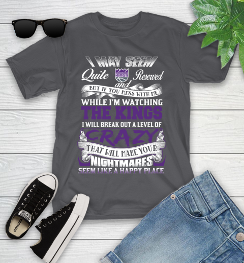 Sacramento Kings NBA Basketball Don't Mess With Me While I'm Watching My Team Youth T-Shirt 6
